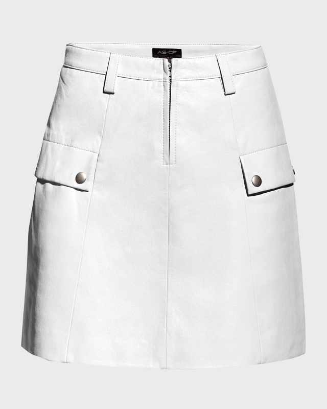Jameson Recycled Leather Mini Skirt